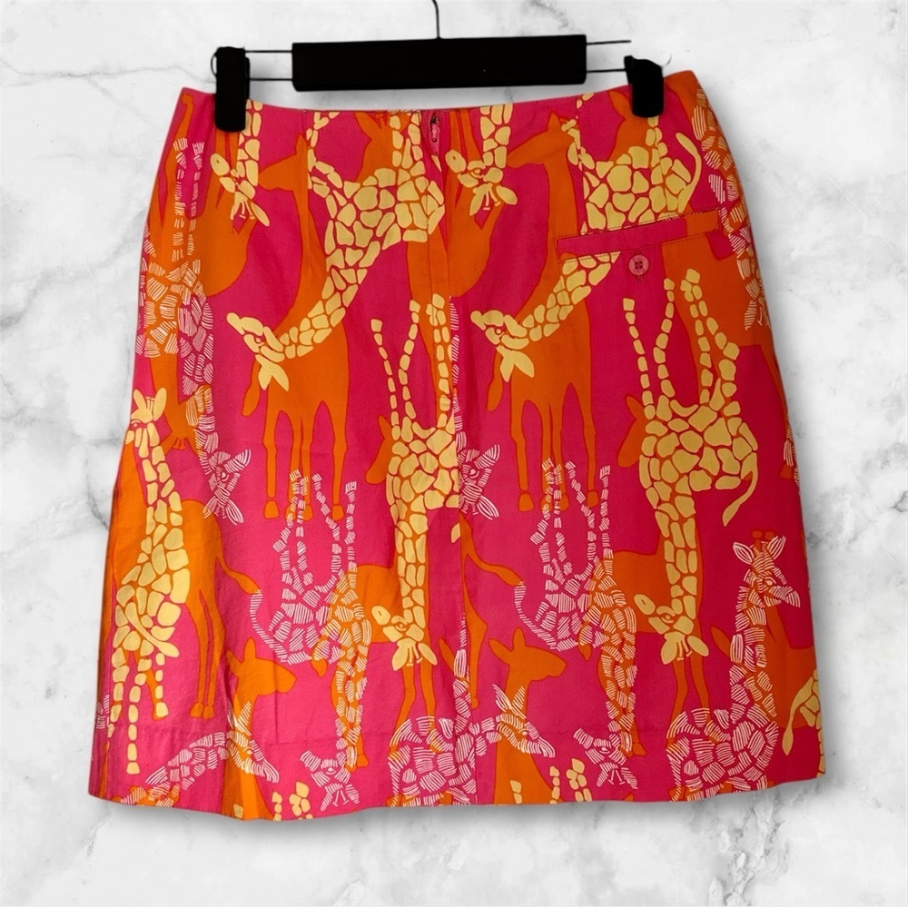 Lilly Pulitzer cotton pencil skirt sz 4 - Picture 2 of 2
